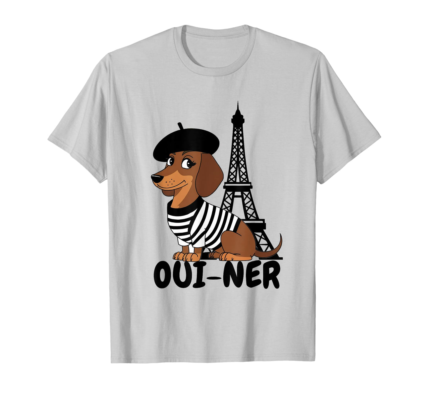 Oui-Ner Dog Funny Dachshund Wiener Sausage Ween Doxie T-Shirt