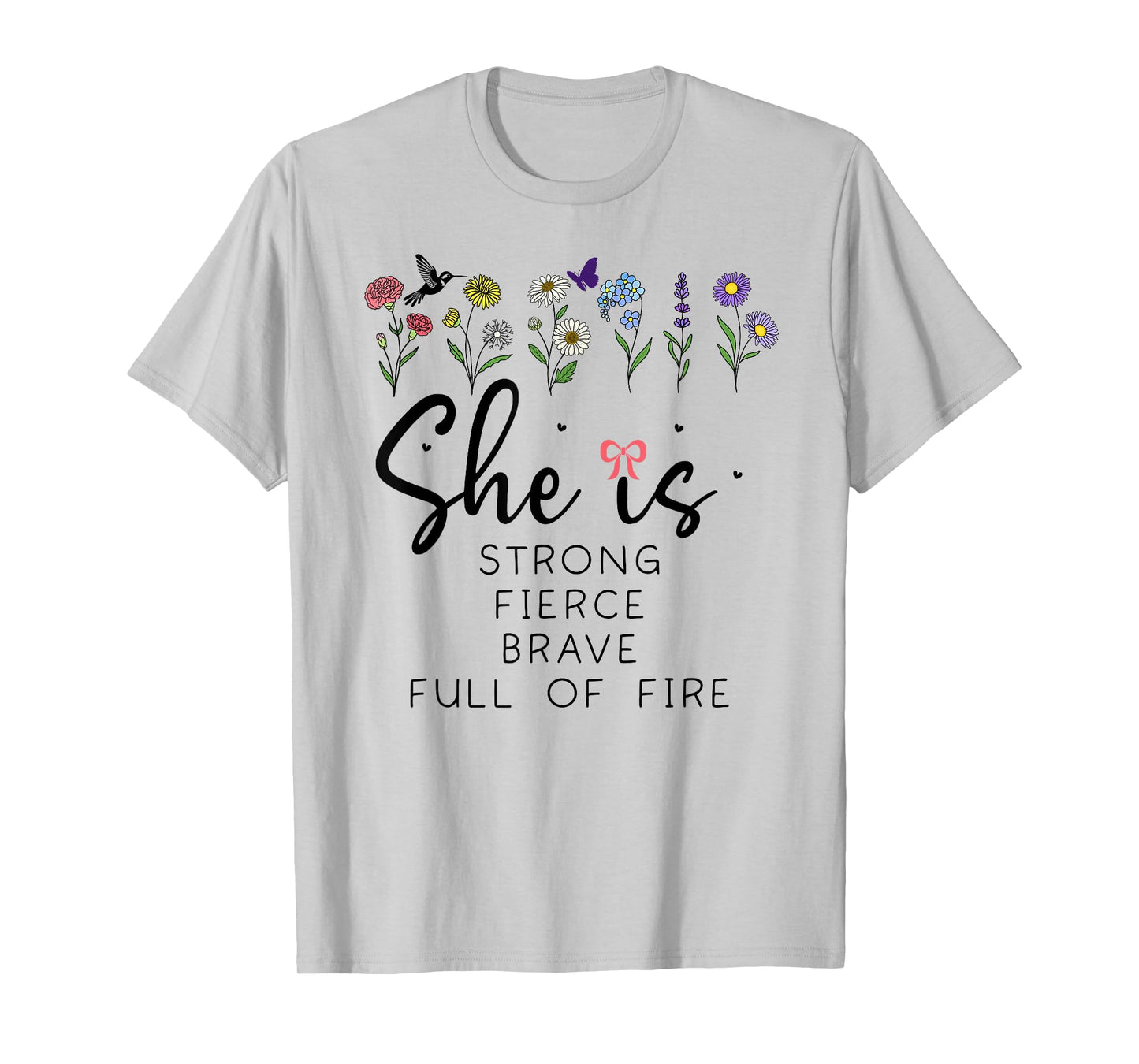 Proverbs 31 She is Strong Fierce Brave Full Fire Christian T-Shirt