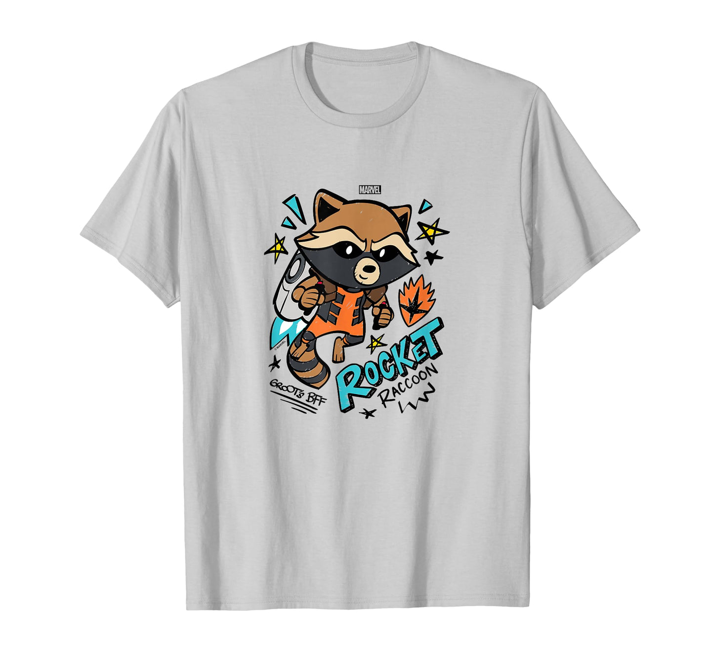 Guardians Of The Galaxy - Scribble Rocket T-Shirt