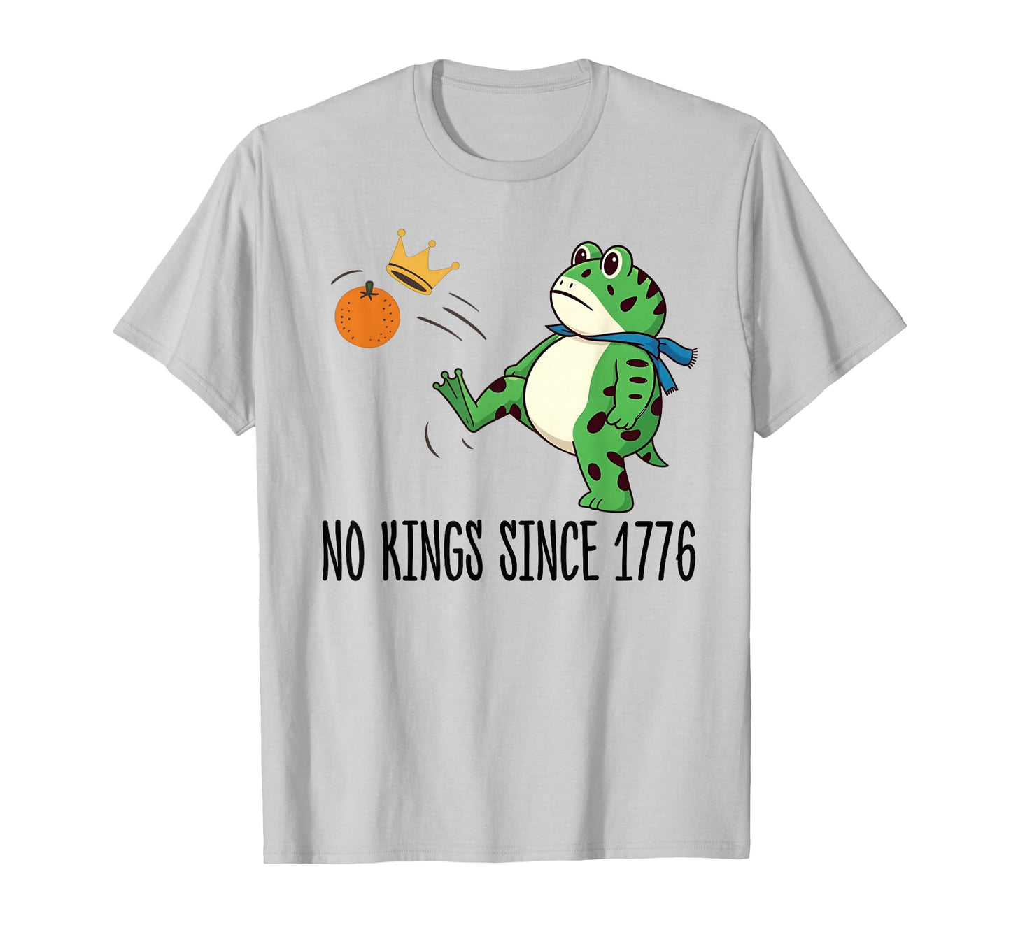 Funny Resist Portland Frog No Kings Since 1776 Frog Protest T-Shirt