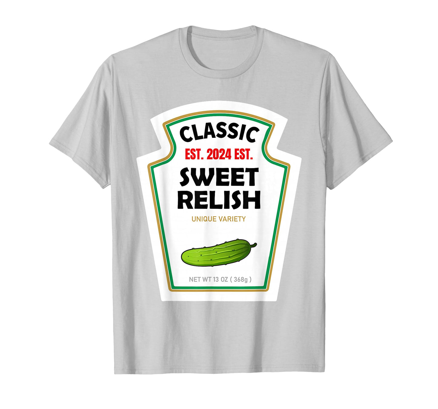 Sweet Relish DIY Halloween Costume Condiment Green Pickle T-Shirt