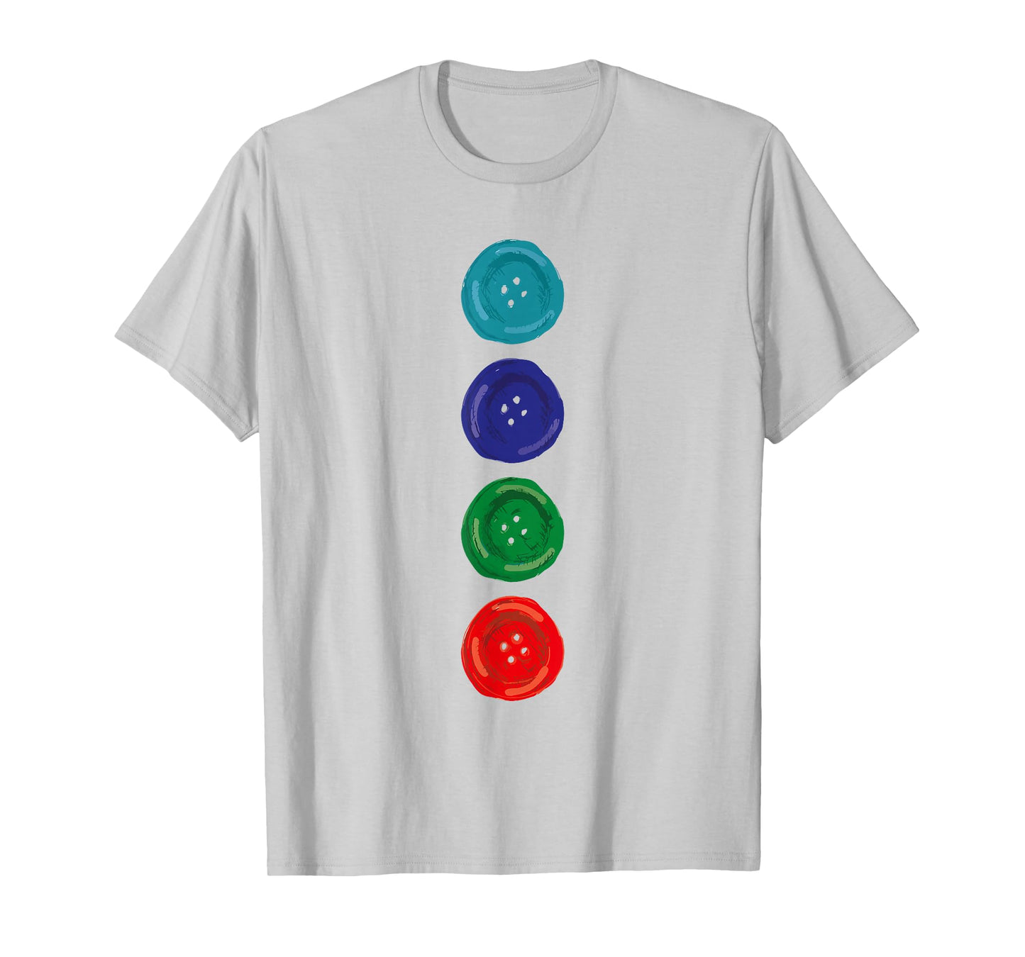 Four Groovy Buttons Blue Cat Funny Halloween Costume Kids T-Shirt