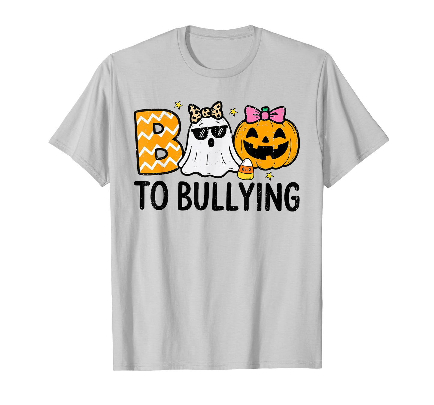 Unity Day Orange Ghost Boo Anti Bullying Halloween Teen Girl T-Shirt
