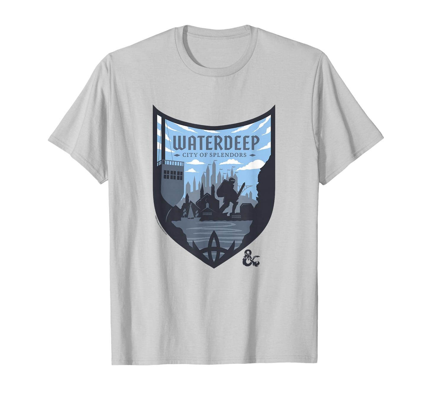 Dungeons & Dragons Waterdeep City Of Splendors Shield Logo T-Shirt