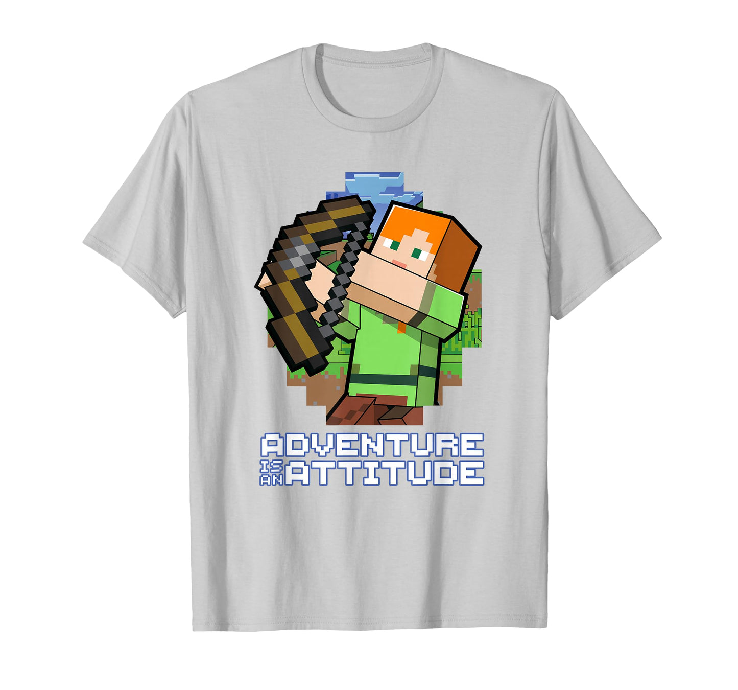 Minecraft Alex Adventure Is An Attitude Graphic Blocks T-Shirt