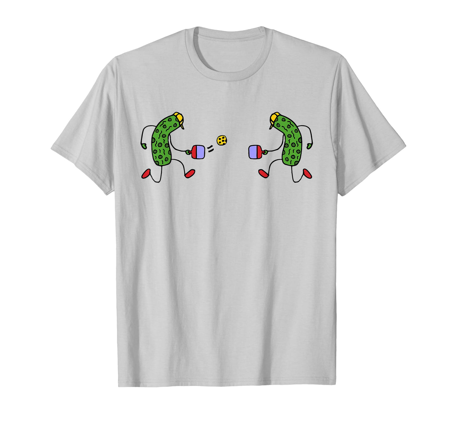 Funny Pickles Playing Pickleball Pickle Ball Women Men Sport T-Shirt