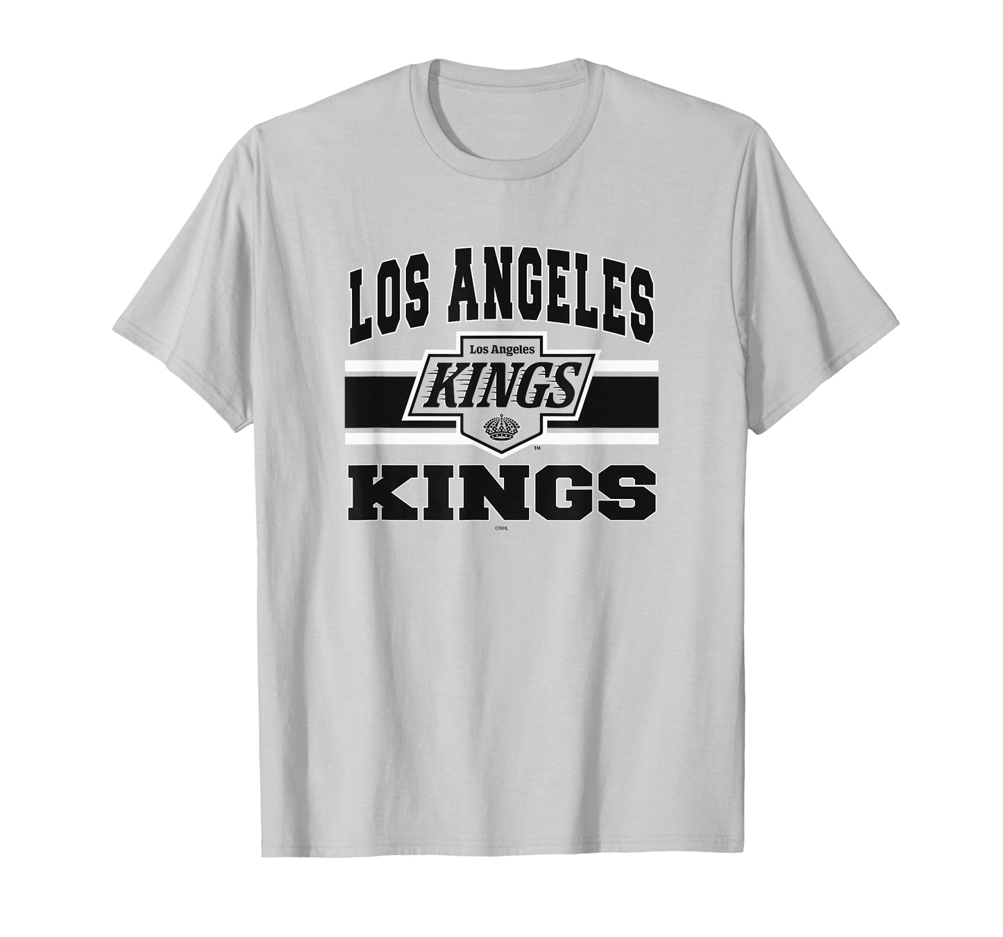 Los Angeles Kings Stripe Gray Officially Licensed T-Shirt