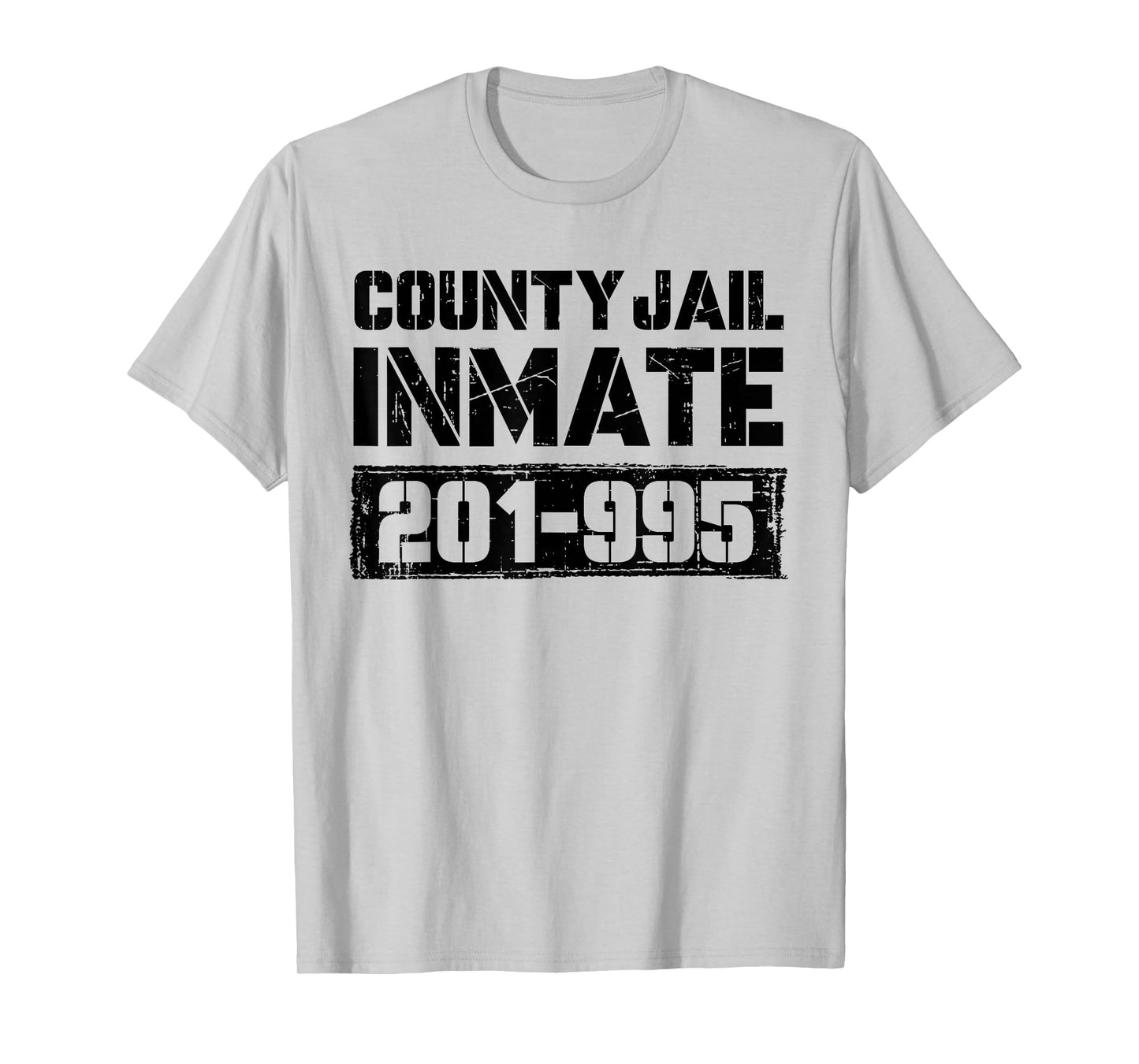 County Jail Inmate Funny Prisoner Spooky Halloween Costume T-Shirt