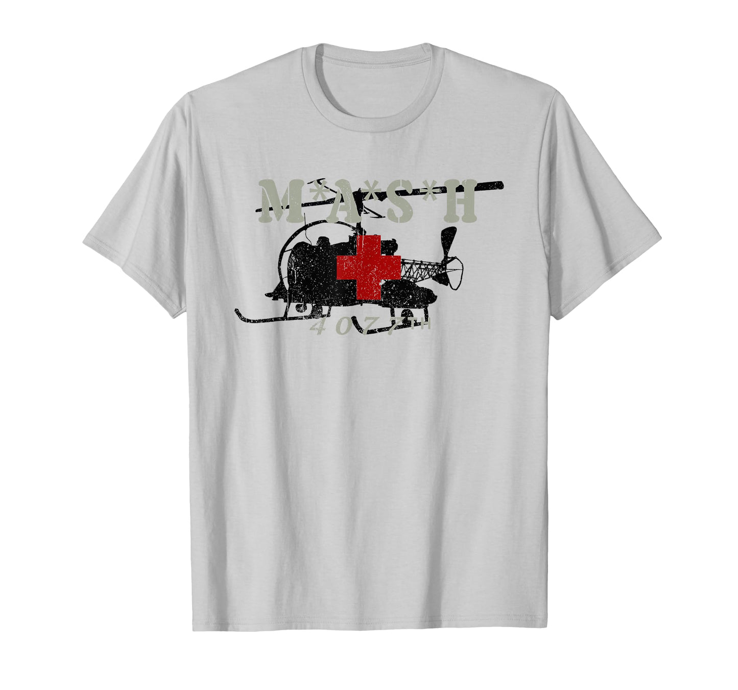 Retro 4077 Army Military Red Cross Vintage Tee T-Shirt