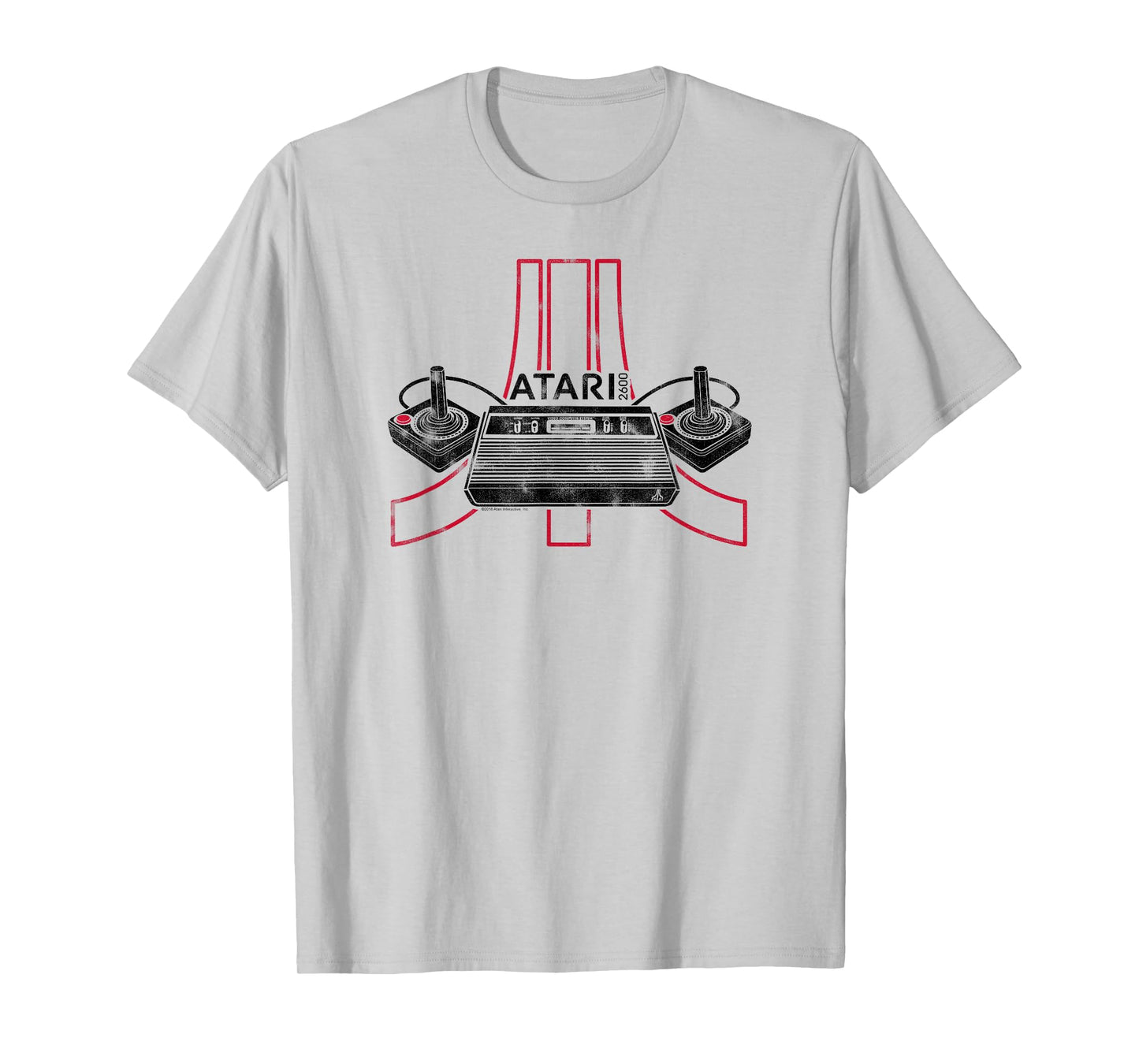 ATARI 2600 Gaming Console & Joysticks Logo T-Shirt