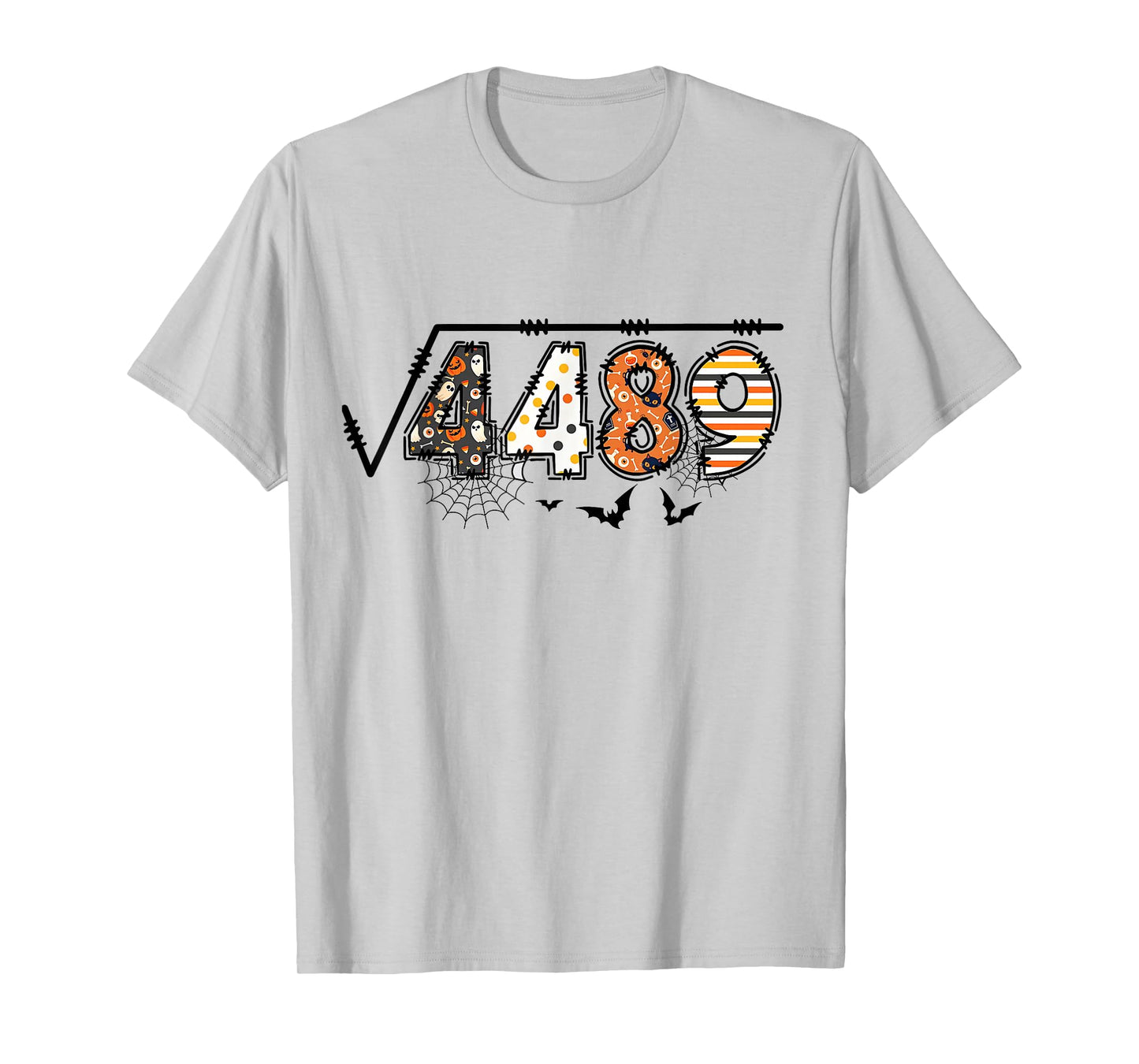 Square Root of 4489 Meme Funny 67 Halloween Math Teacher T-Shirt