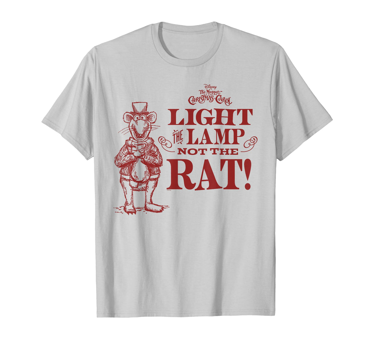 Disney The Muppet Christmas Carol Light The Lamp Not The Rat T-Shirt