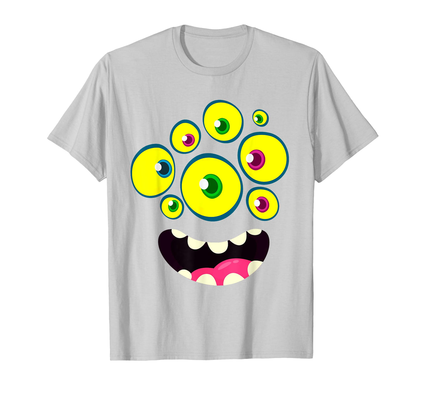 Cute Monster Face Halloween Group Costume Kids Boys T-Shirt