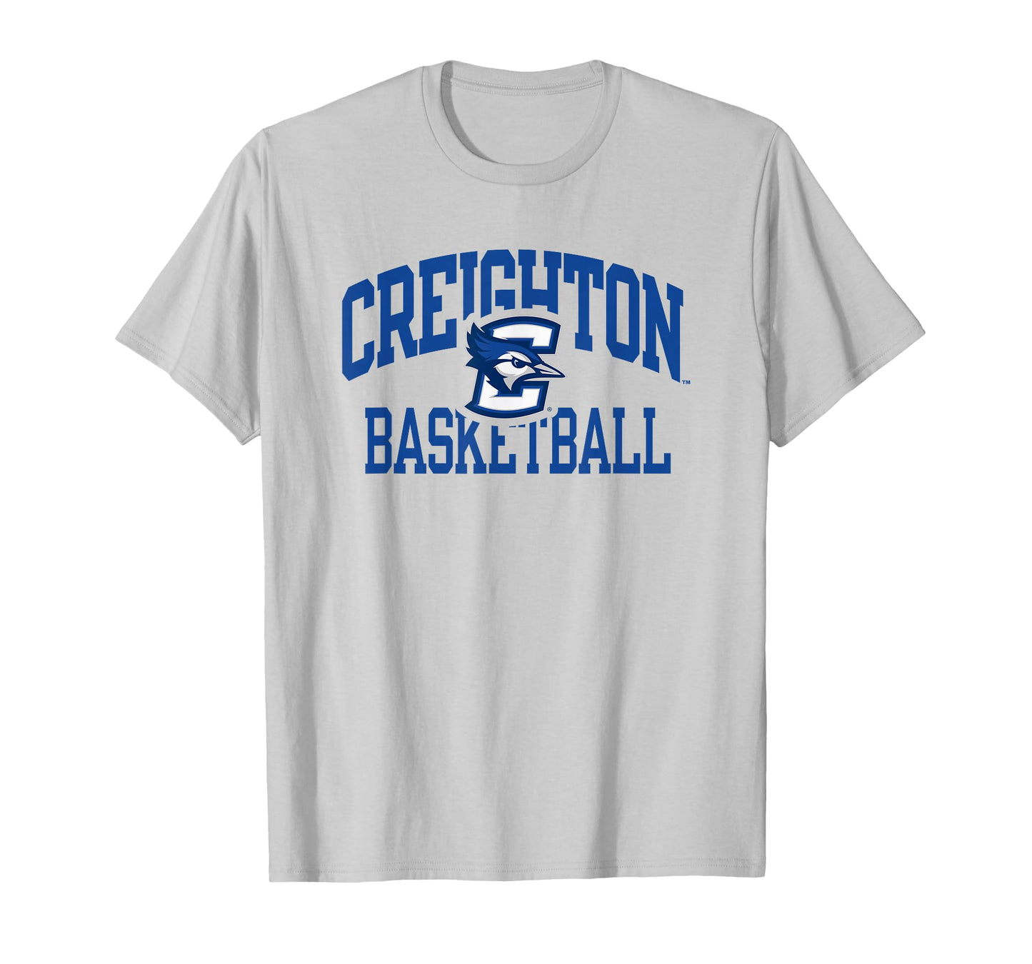 Creighton Bluejays Basketball Arch Gray Officially Licensed T-Shirt