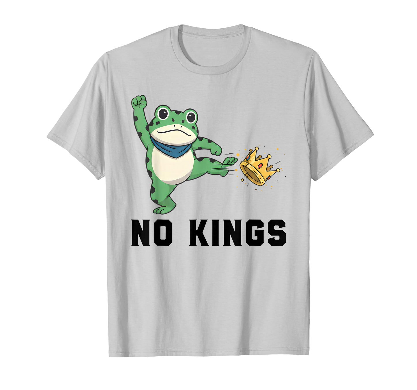 NO Kings Portland Frog Protest Slogan - Resist Statement USA T-Shirt