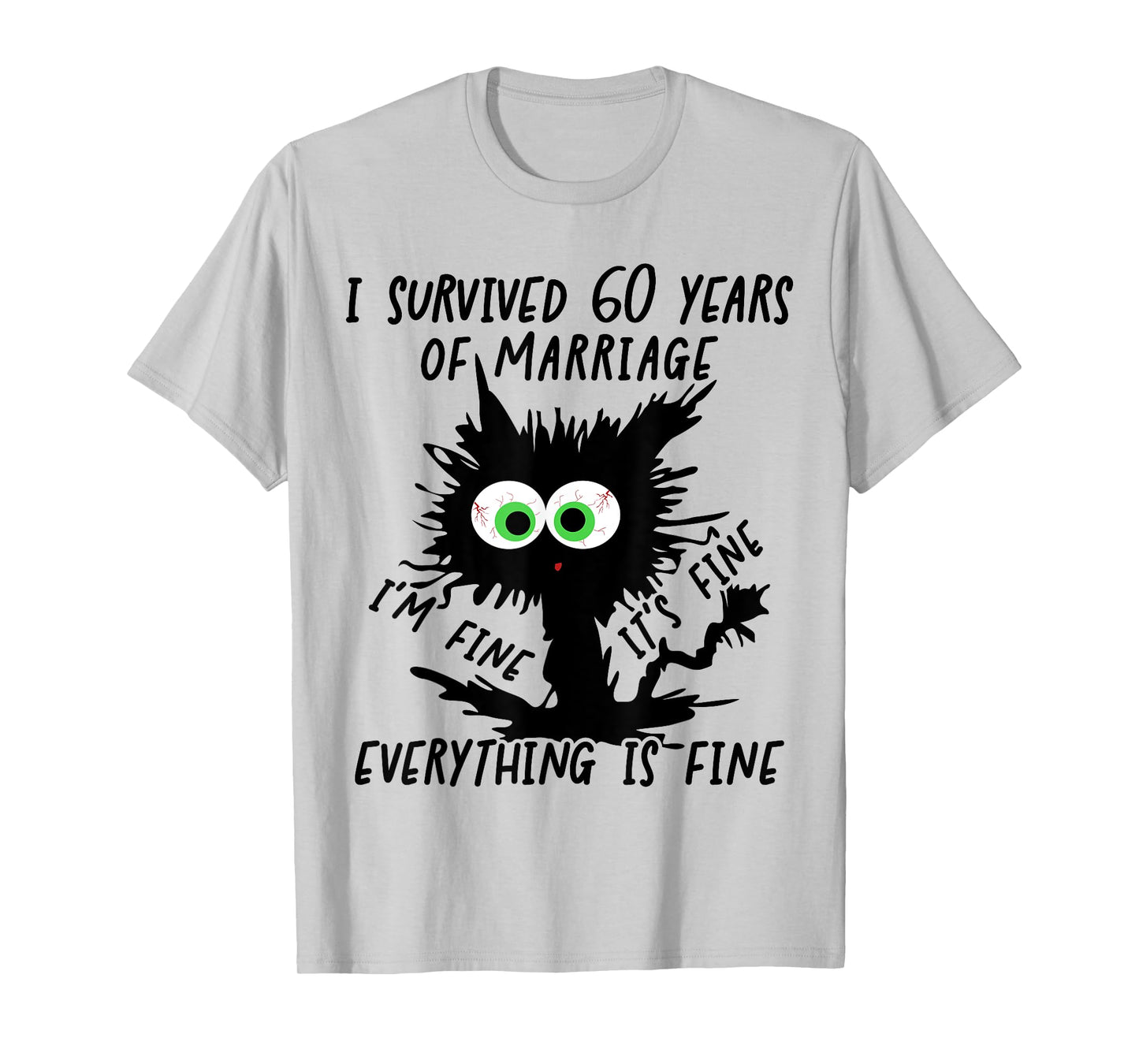Diamond Wedding I Survived 60 Years Of Marriage T-Shirt