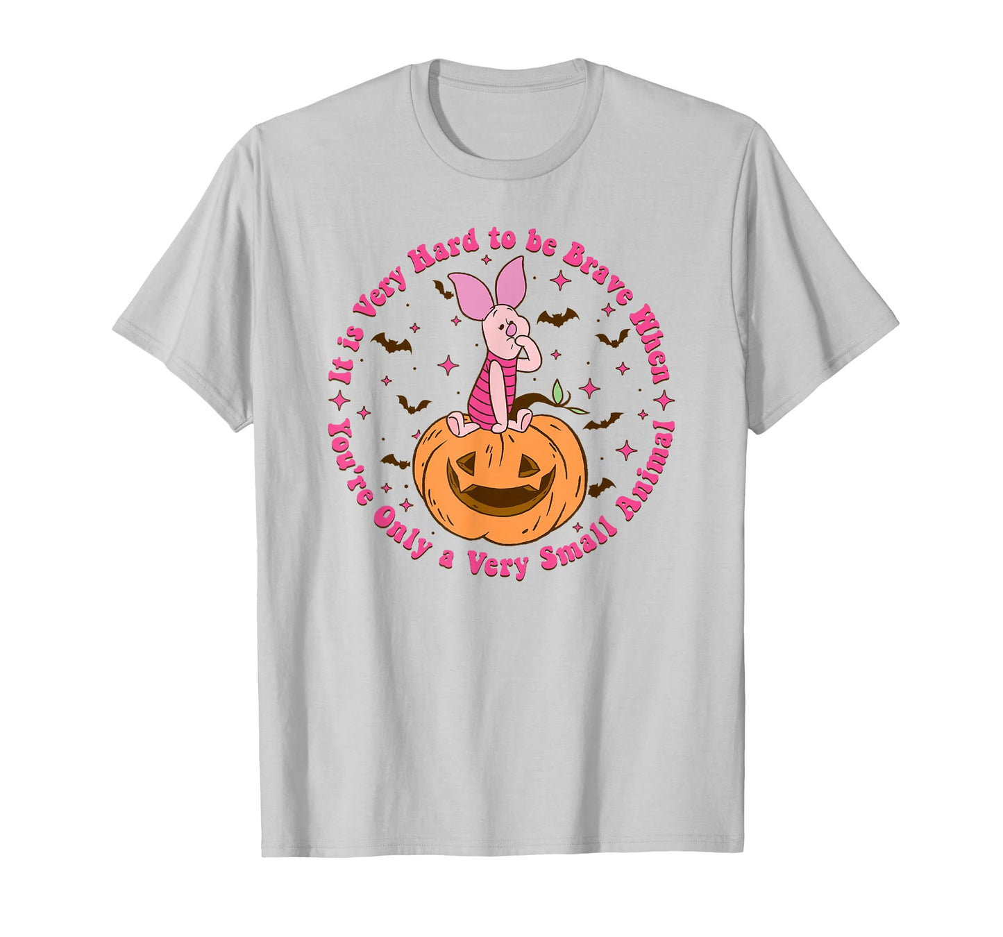 Disney Winnie The Pooh Halloween Piglet Its Hard to Be Brave T-Shirt