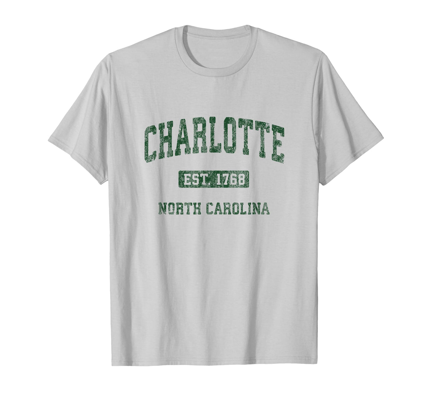 Charlotte North Carolina NC Vintage Athletic Sports Design T-Shirt