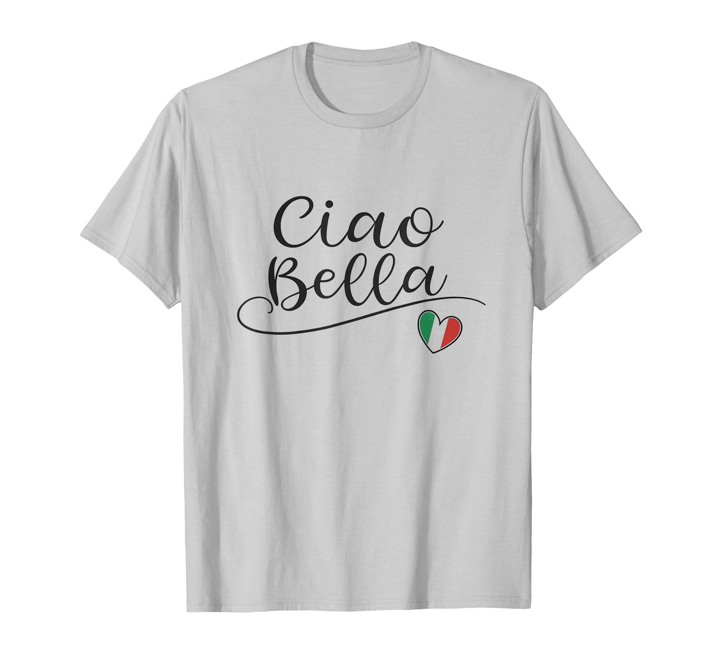 Ciao Bella Italian Flag Heart Italy Design Souvenir T-Shirt