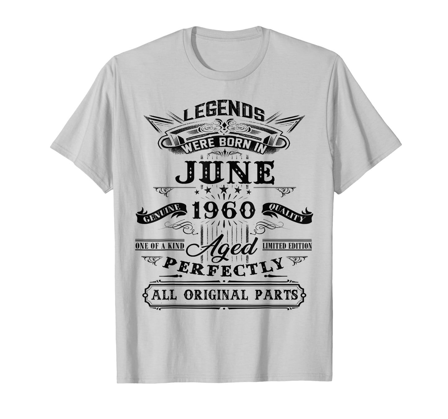 Legend Born In June 1960 65th Birthday Tee 65 Years Old T-Shirt