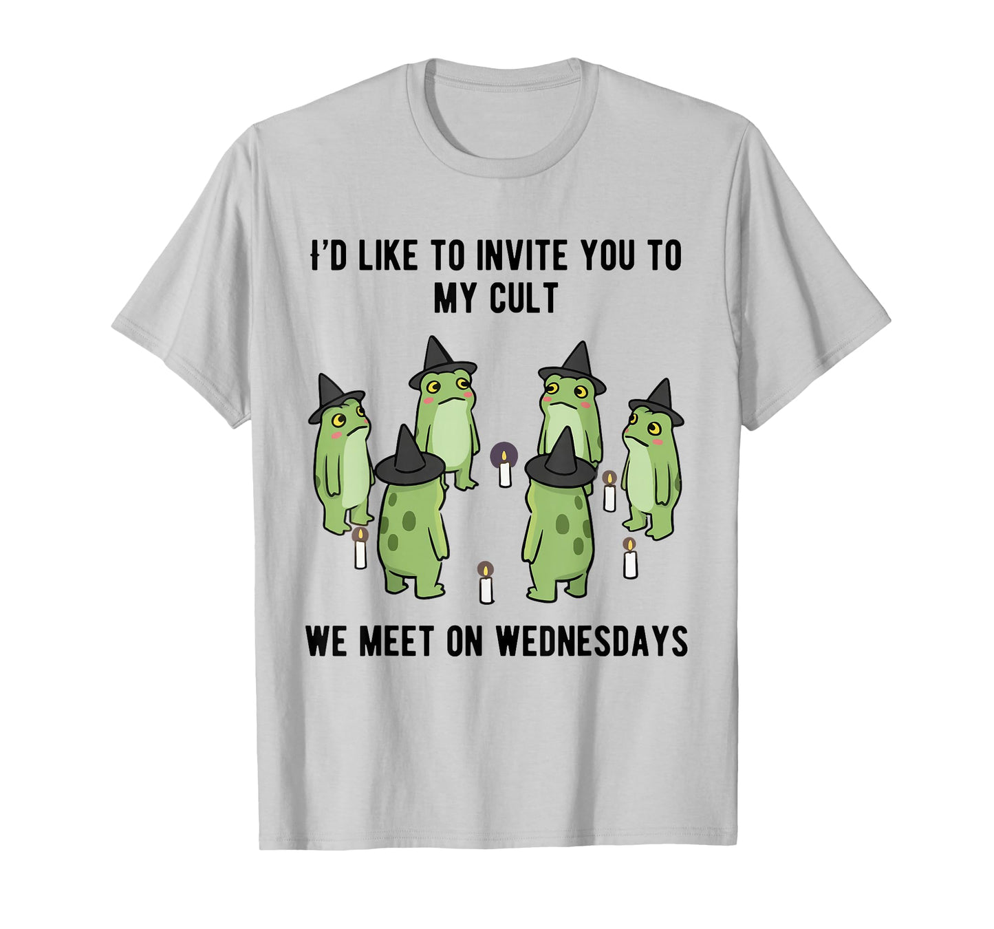 Sarcastic Frog Meme Funny Amphibian Cult Men and Women T-Shirt