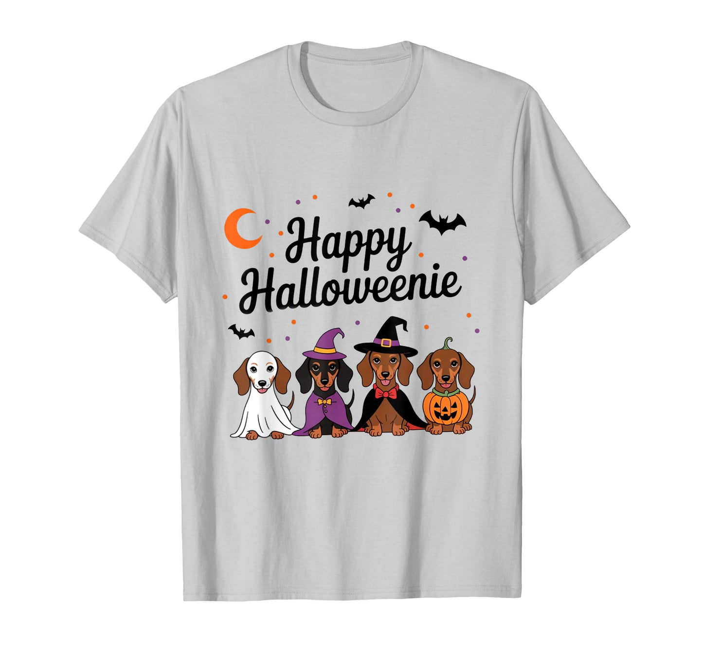 Happy Halloweenie Dachshund Dog T-Shirt