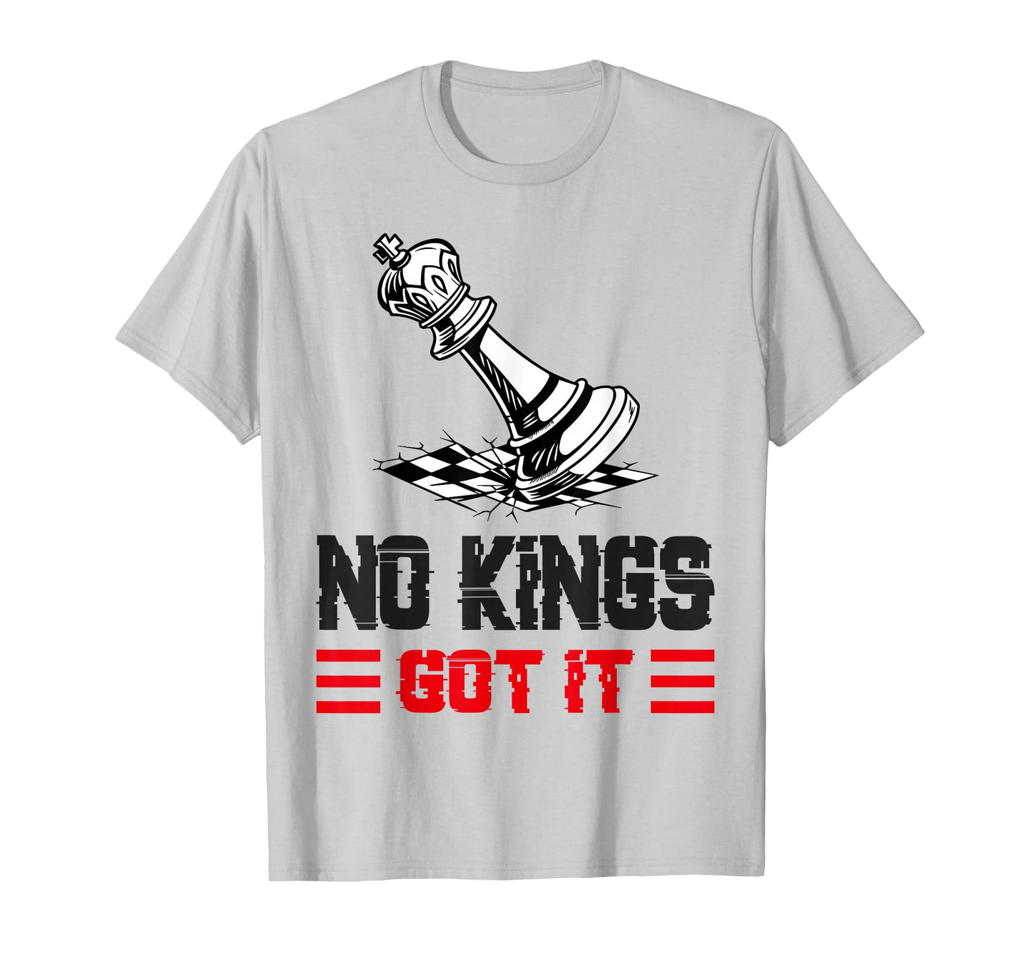 No Kings Got It Distressed Crown Streetwear Tee T-Shirt
