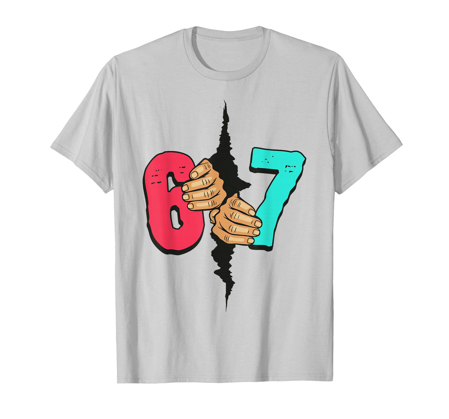 67 Meme Funny Six Seven Gen Alpha Slang Xmas 6 7 Halloween T-Shirt