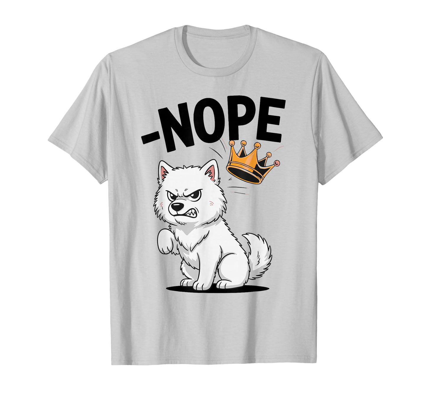 Vintage No Kings in America Funny Dog Kicking Crown T-Shirt