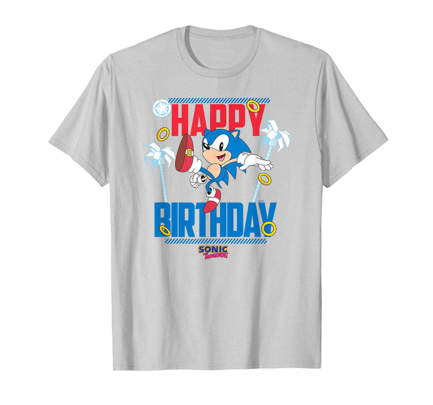 Sonic The Hedgehog Birthday Happy Birthday Sonic Big Poster T-Shirt