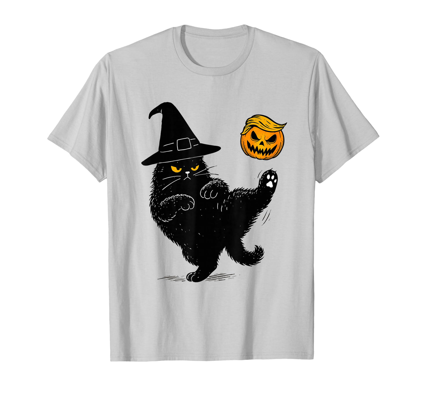 No Kings Black Cat Halloween T-Shirt