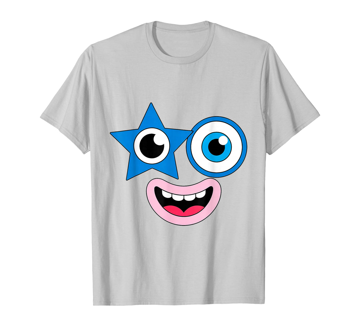 Funny Halloween Faces Costume Party Group Matching Cartoon T-Shirt