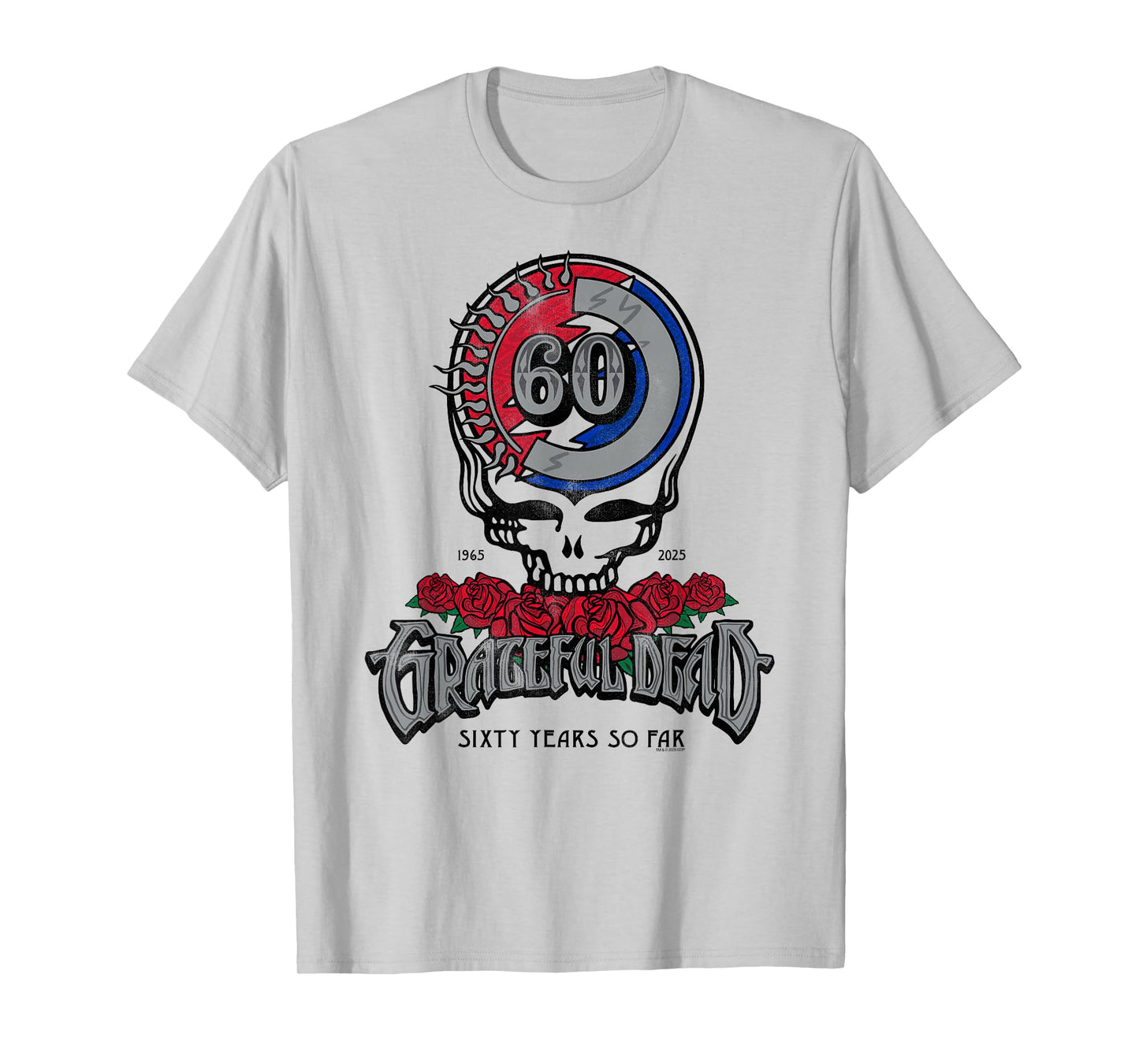 Grateful Dead Sixty Years So Far Anniversary Vintage Band T-Shirt