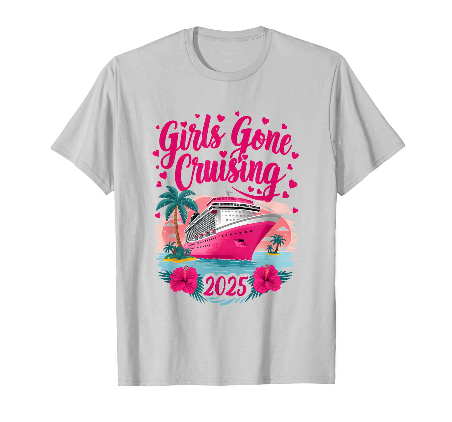 Girls Gone Cruising 2025 Women Cruise Vacation Bestie Women T-Shirt