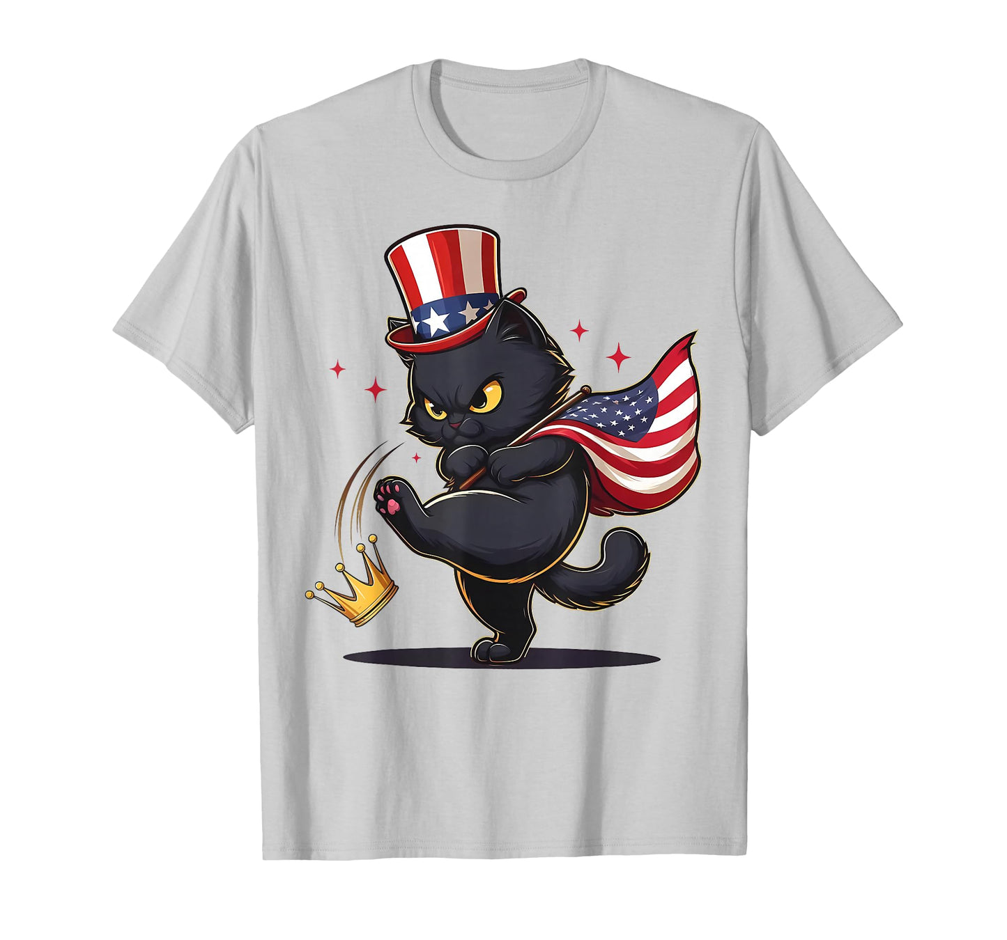 Black Cat No Kings in America T-Shirt