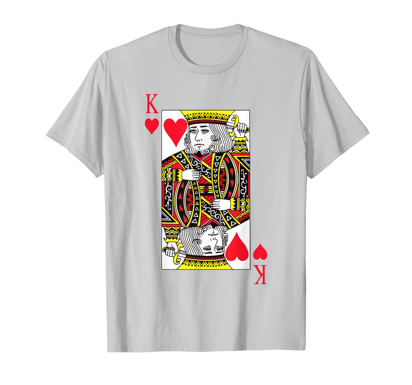 King of hearts Costume Blackjack Cards Poker 21 K Tee T-Shirt