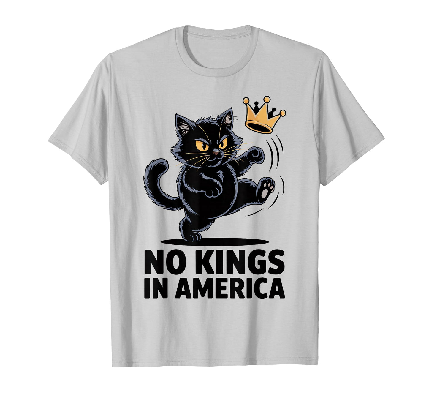 No Kings Shirt Black Cat No Kings in America T-Shirt