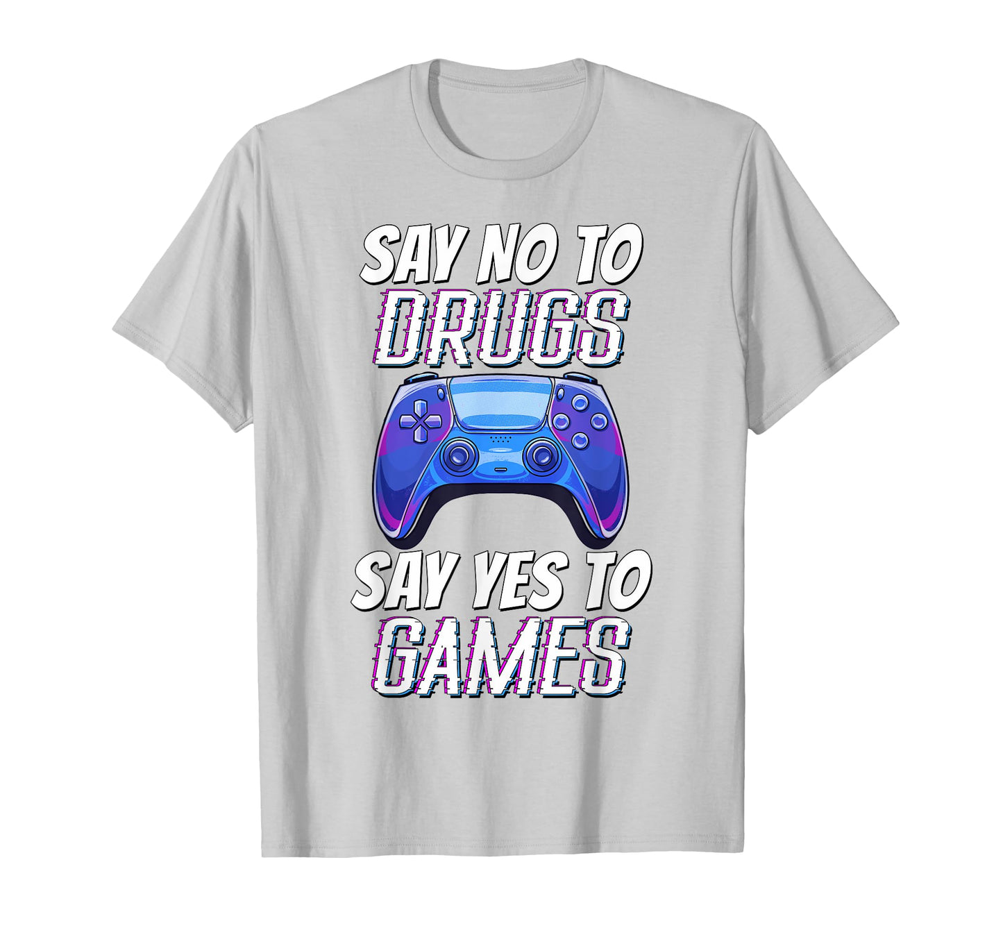 Kids Red Ribbon Week Awareness Say no to Say Yes to Games T-Shirt