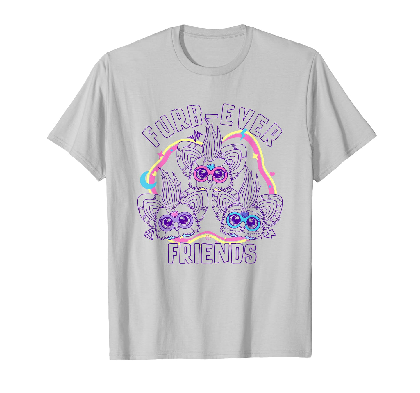 Furby Furb-Ever Friends Cute Furblets Group Shot T-Shirt