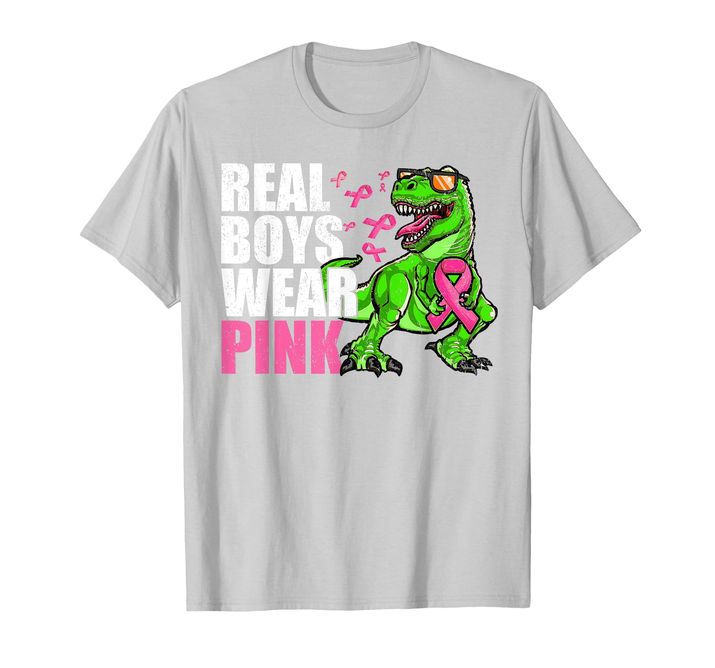 Breast Cancer Youths Toddlers, T Rex Breast Cancer Boys Kids T-Shirt