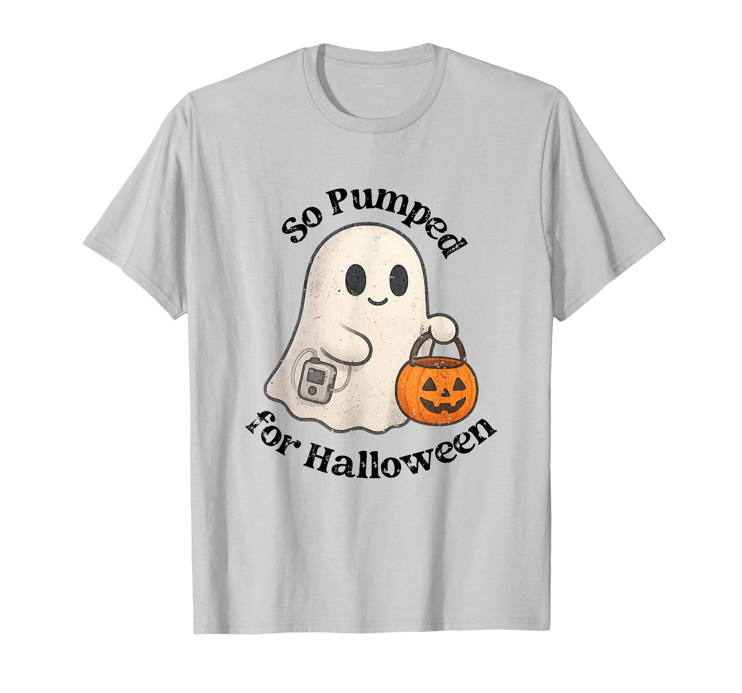 So Pumped Halloween T1D Cute Ghost Type 1 Diabetes Awareness T-Shirt