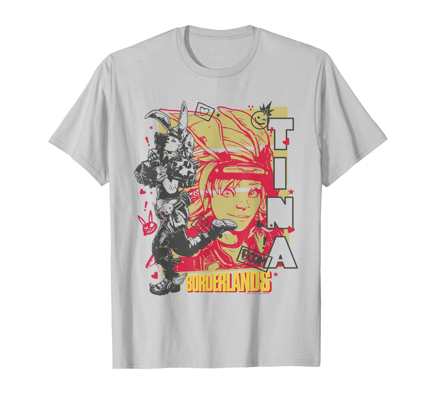 Borderlands Tiny Tina Boom Collage Gaming T-Shirt