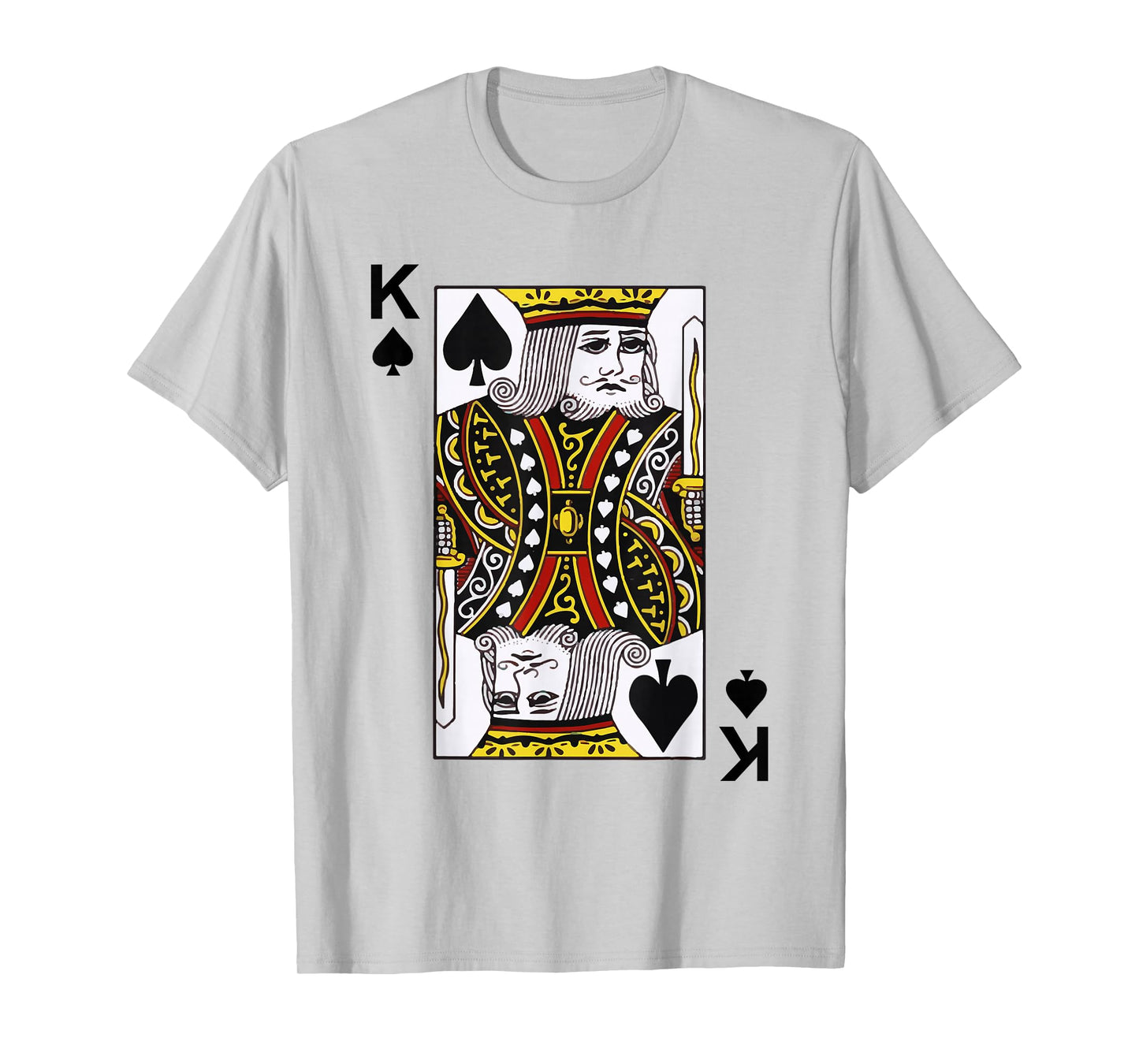 King of Spades Tshirt Blackjack Cards Poker 21 K Tee shirt T-Shirt