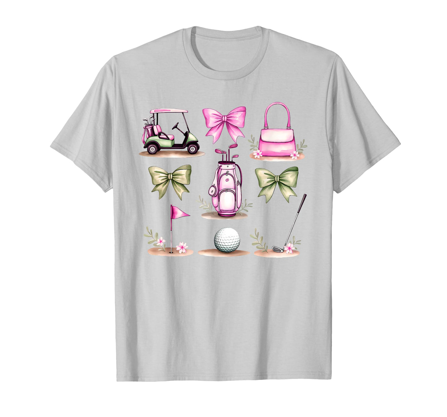 Golf Mom Coquette Bow Golfer Golf Lovers Golf Player Mom T-Shirt