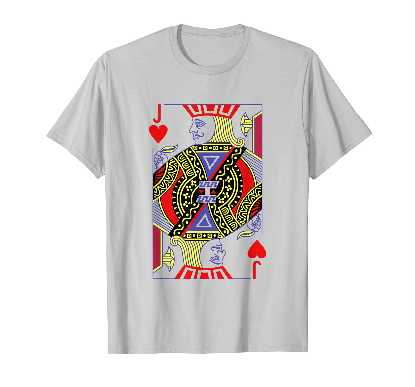 Jack Of Hearts Royal Flush Costume Halloween Playing Cards T-Shirt