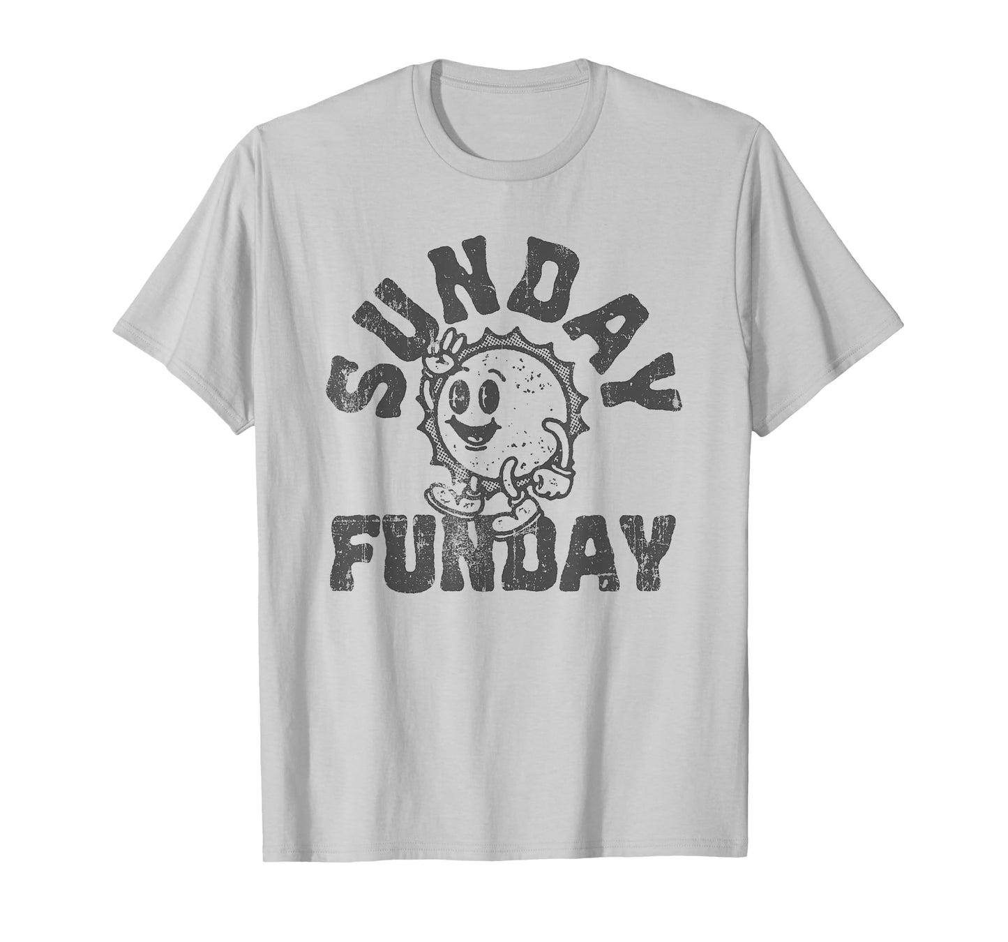 Fun Sunday Football Funday Cute Vintage Sun T-Shirt