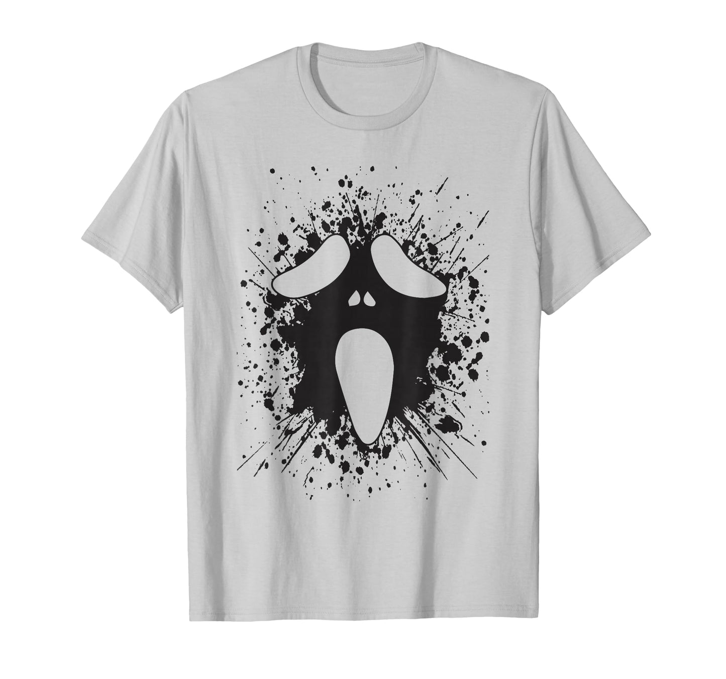 Ghost Silly Face Spooky Halloween Ghoul Face Easy Costume T-Shirt
