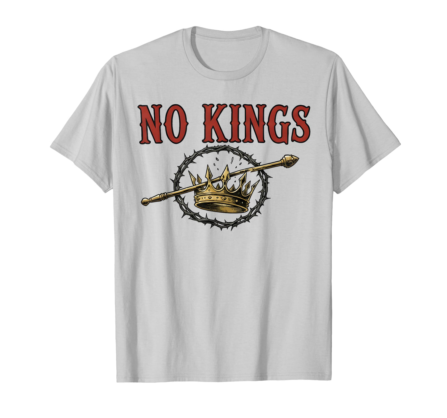 Vintage Anti-Monarchy Save Democracy No Kings T-Shirt