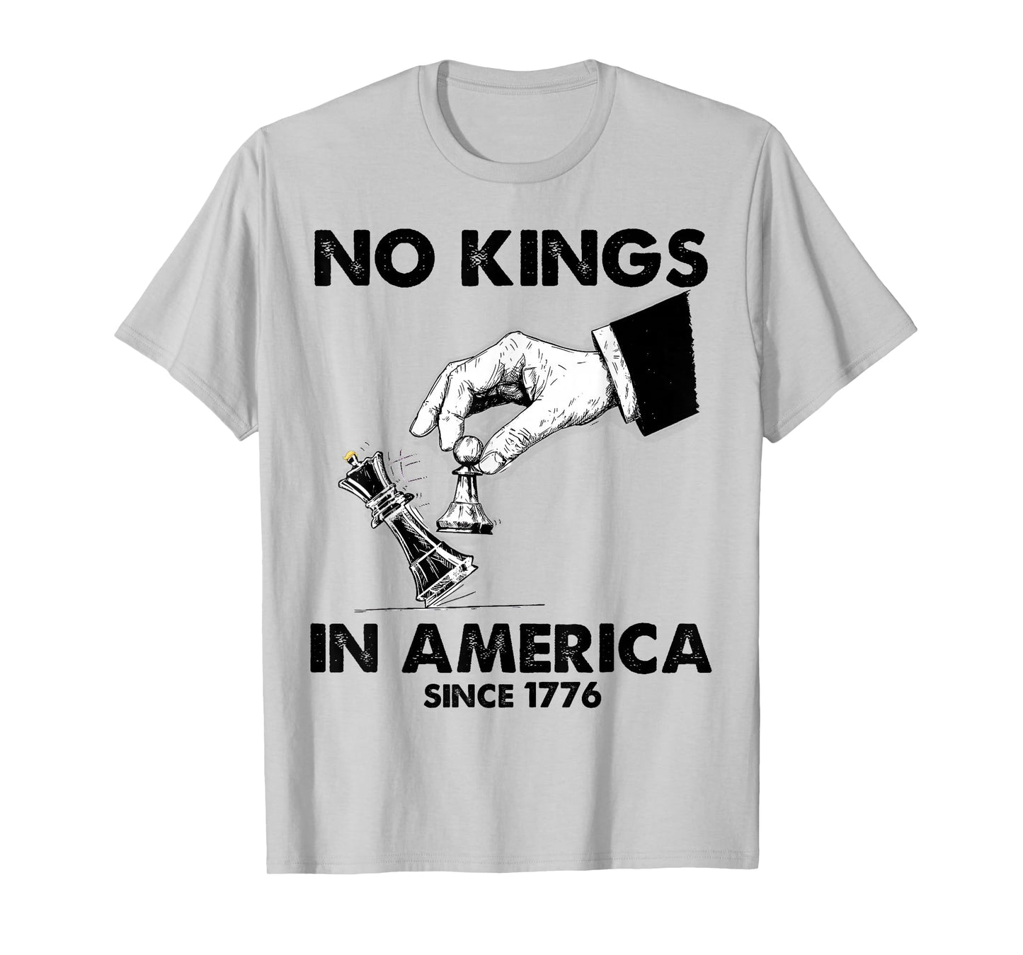 No Kings in America Protest Chess Since 1776 Chess Resist T-Shirt