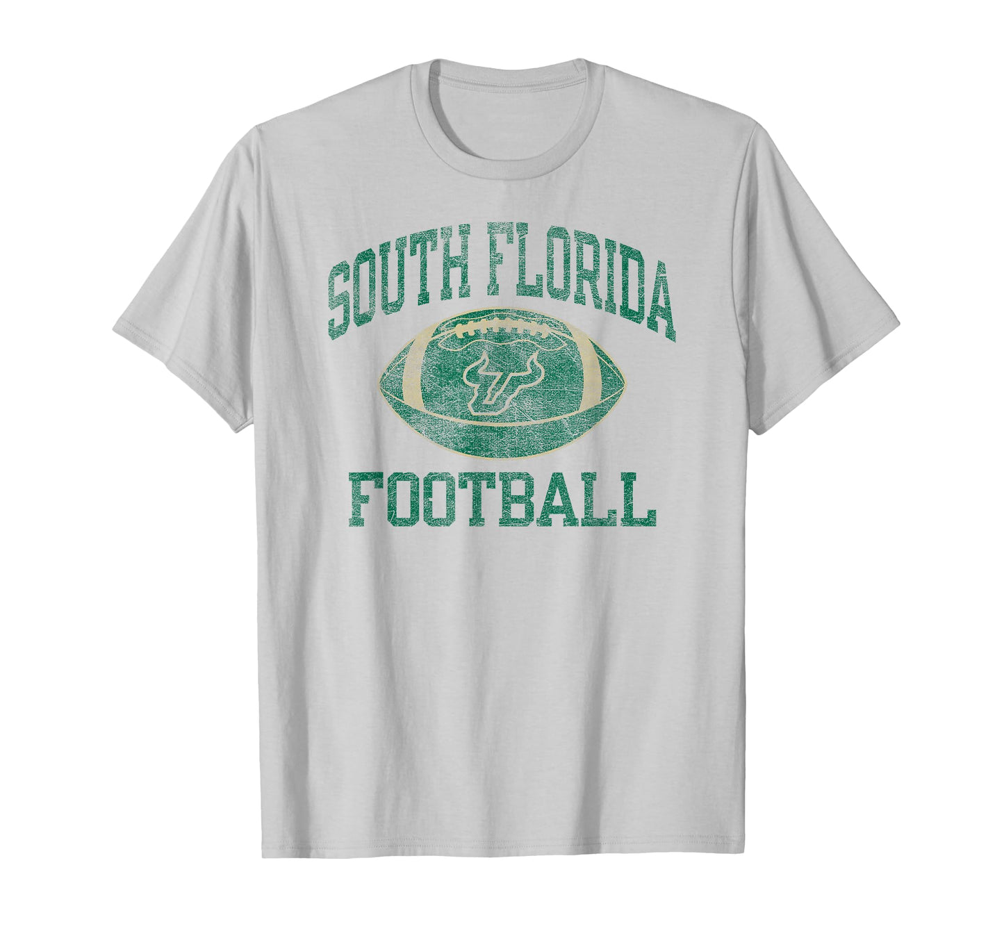 South Florida Bulls Football Intensity Vintage White T-Shirt